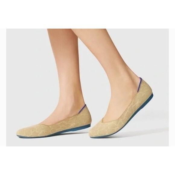 Rothy's The Flat Retired Sahara Gold Giraffe Print Flats size 11 - Picture 5 of 12